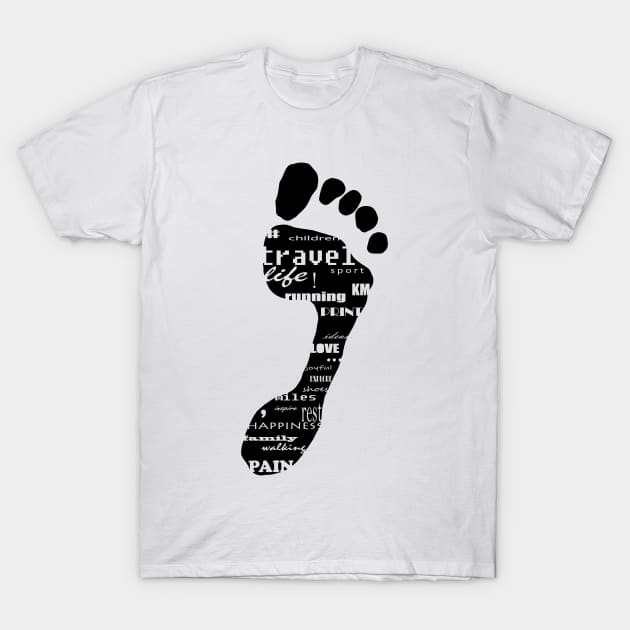 Footprint T-Shirt by DarkoRikalo86